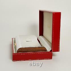 RARE Étui à cigares en argent sterling de style Art déco, vintage, de la marque Cartier, sans gravure.