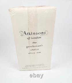 RARE Vintage Atkinsons Royal Briar Cologne Grosse Bouteille Avec Boîte