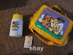 RARE Vintage Thermos Lunch Box Bag Garfield 1978 <br/> Sac à lunch Thermos vintage RARE Garfield 1978