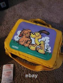 RARE Vintage Thermos Lunch Box Bag Garfield 1978	
 <br/>Sac à lunch Thermos vintage RARE Garfield 1978