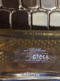 Ralph Lauren Safari Cologne Set 4.2oz 125ml Faux Leather Box Rare Lire