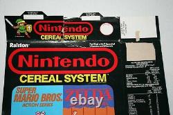 Ralston Nintendo Cereal System Super Mario/zelda Vintage 1988 Cereal Box Rare