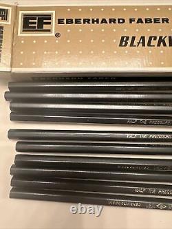 Rare 10 Crayons à papier Eberhard Faber Blackwing 602 Vintage non utilisés avec boîte