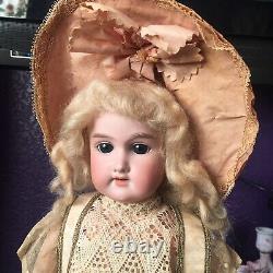 Rare 16 All Original Antique Bébé Cosmopolite Bisque Doll Allemagne Avec Box