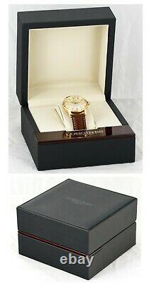 Rare 1957 Longines Conquest Automatic 18kt Gold Vintage Mens Wrist Watch In Box