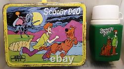 Rare 1973 Scooby Doo Où Es-tu Boîte À Lunch En Métal & Thermos Vintage Boîte À Lunch