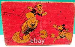 Rare Boîte À Crayons Mickey Mouse Vintage 1930's Heavy Cardboard By Dixon USA 2903