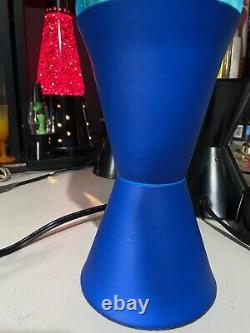 Rare Lampe De Lava Vintage Bleue Fluorescente Lite Avec Boîte