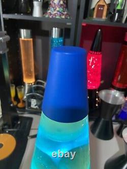Rare Lampe De Lava Vintage Bleue Fluorescente Lite Avec Boîte