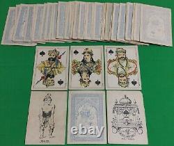 Rare Old Antique Raja Ravi Varma Square Corner Playing Cards Indian Artist Art