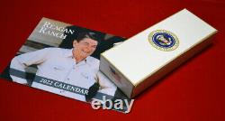 Rare Président Ronald Reagan Vintage Maison Blanche Grande Cigarette Box & Matches