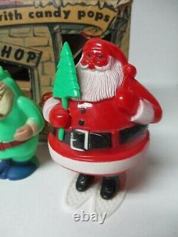 Rare Rosen Vintage Rosbro Sears Christmas Santa's Candy Atelier En Orig Box