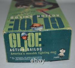 Rare Vintage 1964 Gi Joe Action Sailor Figure D'action Originale En Box Wow