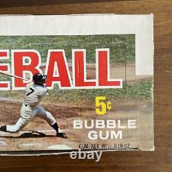 Rare Vintage 1968 Topps Baseball Vide 5 Cent Affichage Boîte De Cire Mickey Manteau Menthe