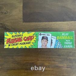 Rare Vintage 1968 Topps Baseball Vide 5 Cent Affichage Boîte De Cire Mickey Manteau Menthe