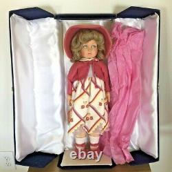 Rare Vintage 1986 Lenci Chiara Felt Doll Fabriqué En Italie Complète Avec Coa Tag Box