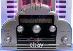 Rare Vintage 1988 Marilyn Cicena #01 Am/fm Stereo Radio Neon Juke Box Victrola
