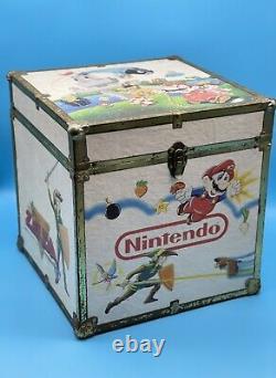 Rare Vintage 1988 Nintendo Super Mario Bros Zelda Jeux Boîte De Rangement De Jouets Poitrine