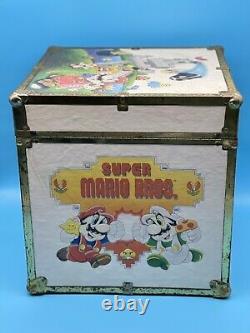Rare Vintage 1988 Nintendo Super Mario Bros Zelda Jeux Boîte De Rangement De Jouets Poitrine