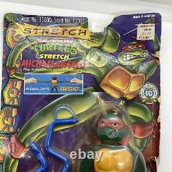 Rare Vintage 1996 Tmnt Stretch Toys Michelangelo Playmates Seeled Original Box