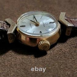 Rare Vintage 60s Omega, Gold Cocktail Wristwatch Avec Boîte, Livraison Gratuite
