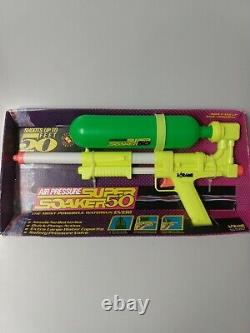 Rare Vintage 90's Larami Super Soaker 50 Water Gun Toy Avec Boîte D'origine! 1990