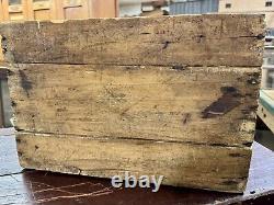 Rare Vintage Bovinol Standard Oil Company Wood Box Crate Antique Cow Farm<br/>
  <br/> 
 Translation:   <br/> Boîte en bois rare vintage de la Standard Oil Company Bovinol, ancienne ferme de vache antique