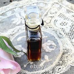 Rare Vintage Coco Chanel Parfum Extrait 1/4 Fl Oz Cordon Et Joint De Cire Noir No Boîte