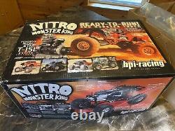 Rare Vintage Hpi Nitro Monster King Rtr 110 Rc Truck Mint W Box Never Ran Blue