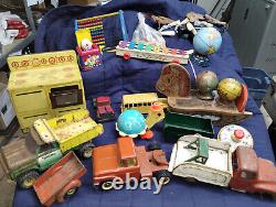 Rare Vintage Jeu Lot Fisher Price Playskool Cap Guns Jack N Box Tonka Bus