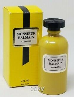 Rare Vintage Monsieur Balmain 4 Oz Nouveauté En Boîte Pour Homme Cologne
