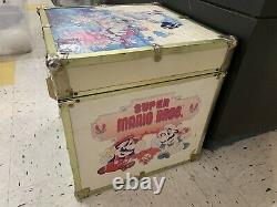 Rare Vintage Nintendo Jouet Coffre Vidéo Jeu De Rangement Trunk Mario Bros Zelda