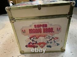 Rare Vintage Nintendo Jouet Coffre Vidéo Jeu De Rangement Trunk Mario Bros Zelda