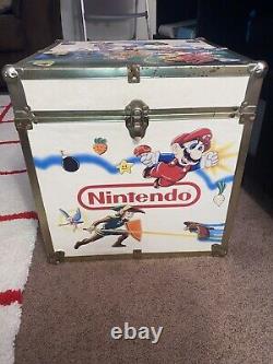 Rare Vintage Nintendo Super Mario Zelda Box Toy Chest Storage Jeux Vidéo