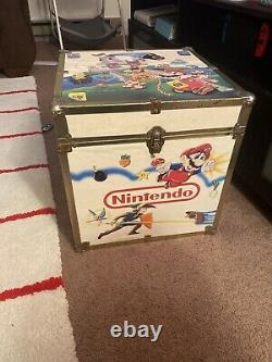 Rare Vintage Nintendo Super Mario Zelda Box Toy Chest Storage Jeux Vidéo