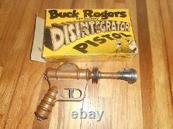 Rare Vintage Original Buck Rogers 25ème Siècle Disintegrateur Espace Ray Gun & Box