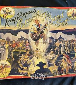 Rare Vintage Roy Rogers Cowboy Band Set No. Boîte Originale De 60 Spec-toy-culars Inc.