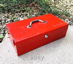 Rare Vintage Snap-on Tools Portable Carry Cash Tool Box Heavy Duty Eh22