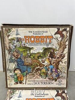 Rare Vintage The Hobbit 1977 Rankin Bass Soundtrack 2-lp Box With Booklet Vinyl