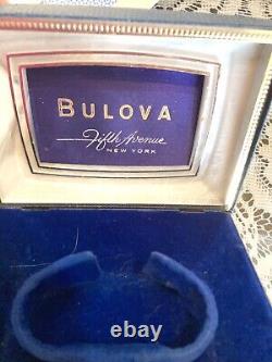 Rare Vintage Vieille Boîte Pour Montre Bulova Cas D'art