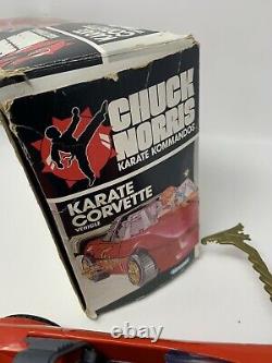 Rayons! Vintage Chuck Norris Karate Kommandos Corvette Avec Boîte Et 3 Disques