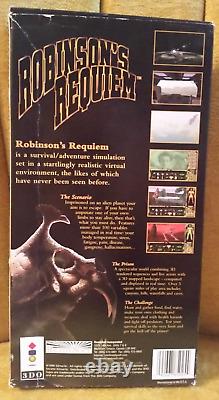 Robinson's Requiem 3do 1996 Rare Vintage Jeu Vidéo Goldstar Long Box Complete