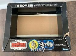 Star Wars Tie Bomber Diecast W Boîte À Bulles Seulement Esb Kenner Vintage 1980 Rare Htf