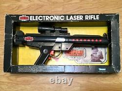 Star Wars Vintage Electronic Laser Rifle Esb Rare Avec Box Kenner Handheld Playset