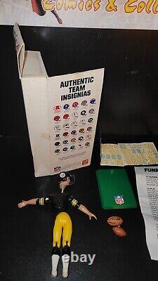 Super Rare NFL Action Team Mate Vintage 1977 Aciéries Figurine Avec Boîte