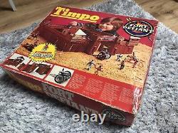 Timpo Toys Vintage Us 7th Cavalry & Indian Boxed Wild West Fort Défiant Set Rare