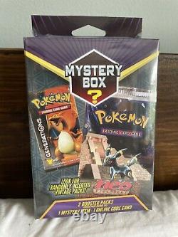 USA Pokemon Walmart Mystery Box 14 Vintage Pack Usine Scellé 2 Booster Packs