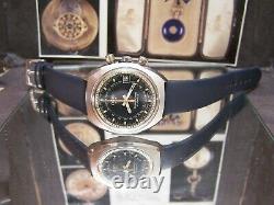 V Rare Vintage Suisse Oris Chronoris Star Chronostop Watch + Box & Papers