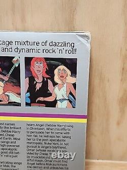 VHS ROCK & RULE vintage en grande boîte avec couverture rabattable, rare de 1983 NELVANA MGM/UA