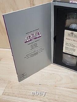 VHS ROCK & RULE vintage en grande boîte avec couverture rabattable, rare de 1983 NELVANA MGM/UA